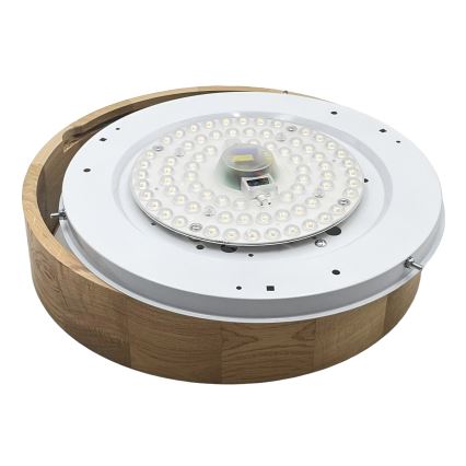 Brilagi - LED Ceiling Light CARVALHO LED/36W/230V, Oak, Ø 37.5 cm