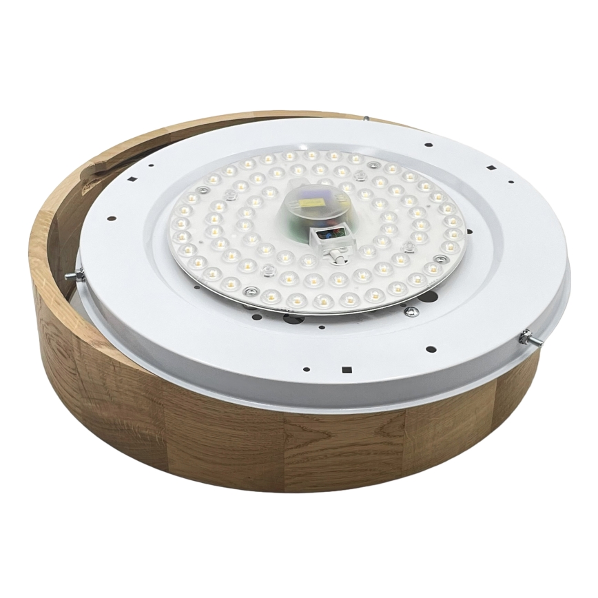 Brilagi - LED Ceiling Light CARVALHO LED/36W/230V, Oak, Ø 37.5 cm
