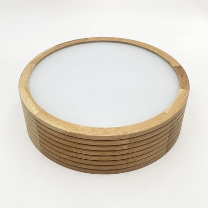 Brilagi - LED Ceiling Light CARVALHO MODERN 1xE27/60W/230V Ø 27.5 cm Oak