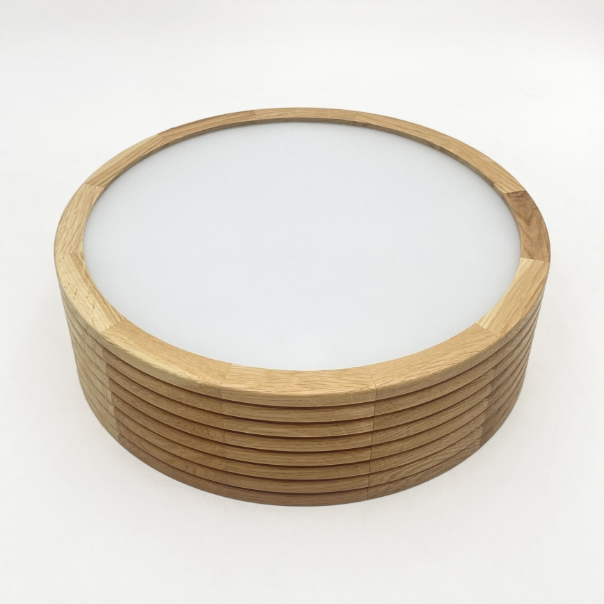 Brilagi - LED Ceiling Light CARVALHO MODERN 1xE27/60W/230V Ø 27.5 cm Oak