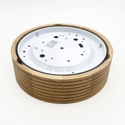 Brilagi - LED Ceiling Light CARVALHO MODERN 1xE27/60W/230V Ø 27.5 cm Oak