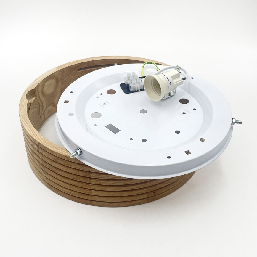 Brilagi - LED Ceiling Light CARVALHO MODERN 1xE27/60W/230V Ø 27.5 cm Oak