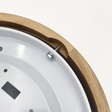 Brilagi - LED Ceiling Light CARVALHO MODERN 1xE27/60W/230V Ø 27.5 cm Oak