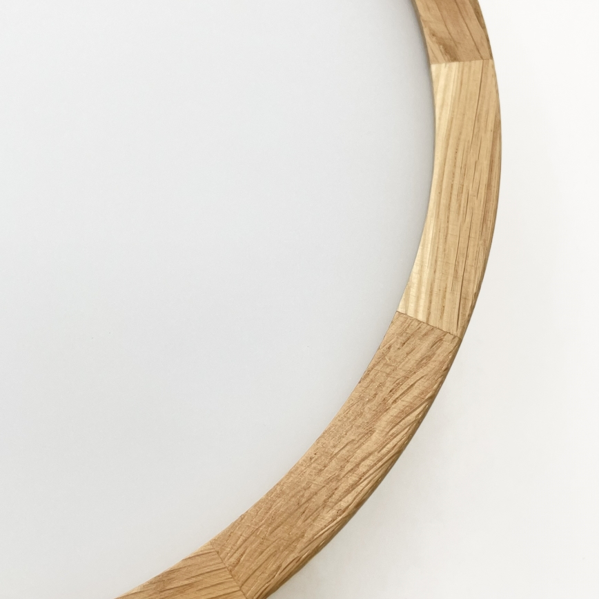 Brilagi - LED Ceiling Light CARVALHO MODERN 1xE27/60W/230V Ø 27.5 cm Oak