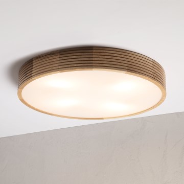 Brilagi - LED Ceiling Light CARVALHO MODERN 4xE27/60W/230V Oak, Ø 57.5 cm