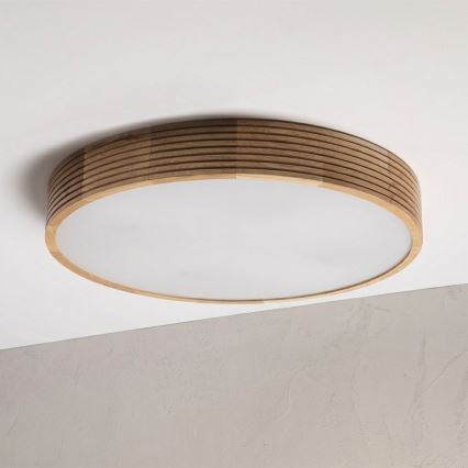 Brilagi - LED Ceiling Light CARVALHO MODERN 4xE27/60W/230V Oak, Ø 57.5 cm