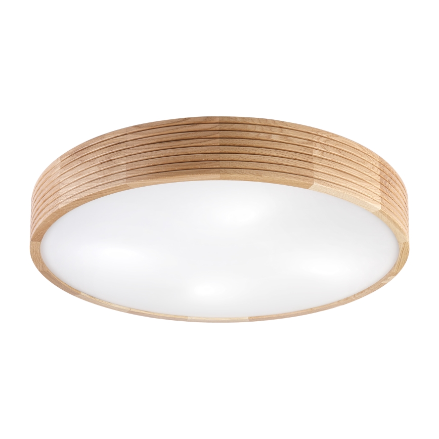 Brilagi - LED Ceiling Light CARVALHO MODERN 4xE27/60W/230V Oak, Ø 57.5 cm