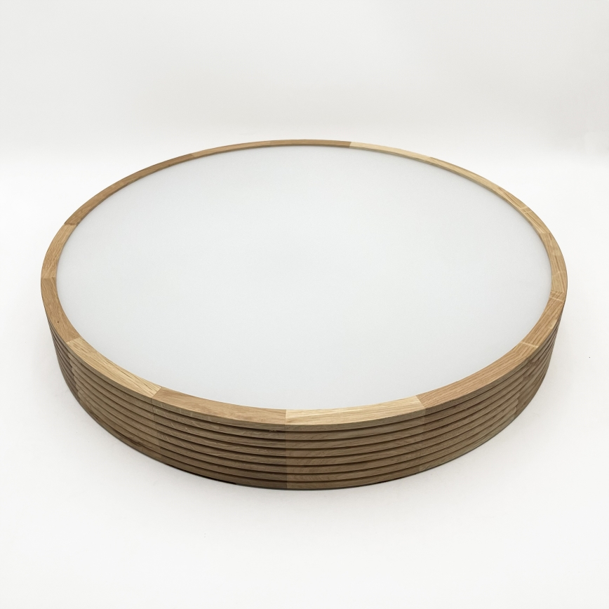 Brilagi - LED Ceiling Light CARVALHO MODERN 4xE27/60W/230V Oak, Ø 57.5 cm