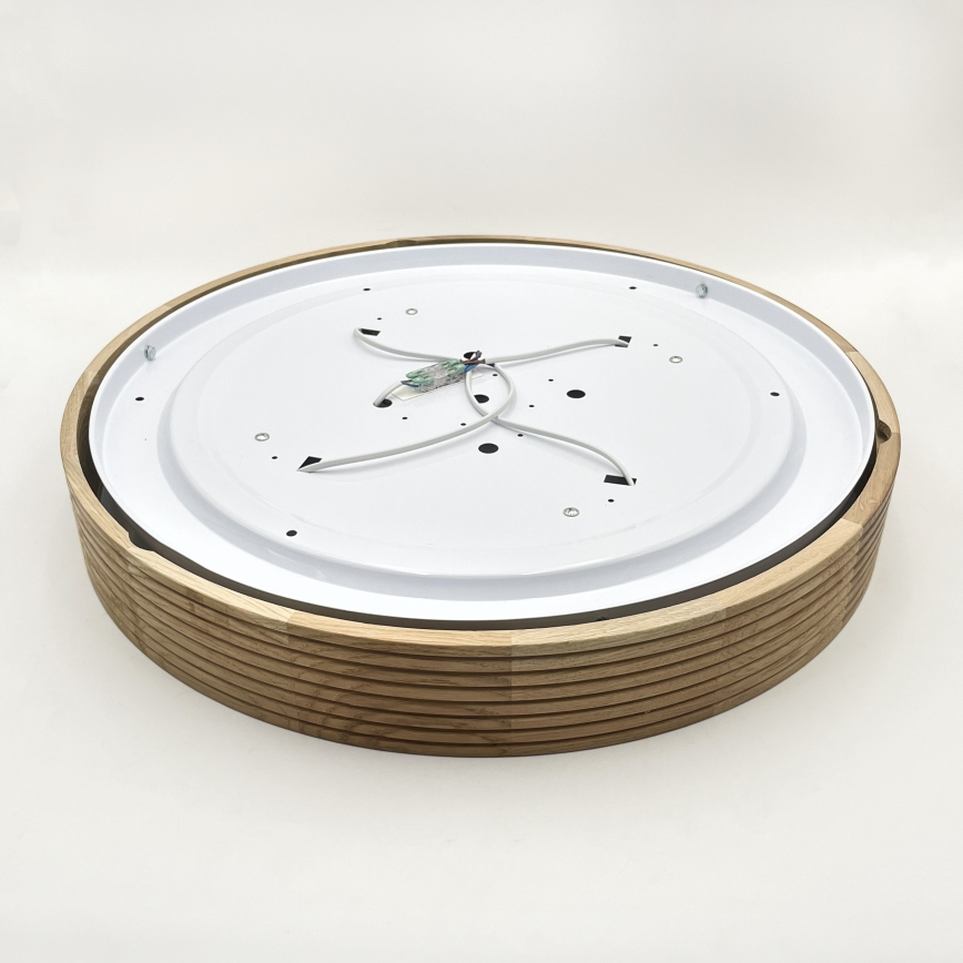 Brilagi - LED Ceiling Light CARVALHO MODERN 4xE27/60W/230V Oak, Ø 57.5 cm