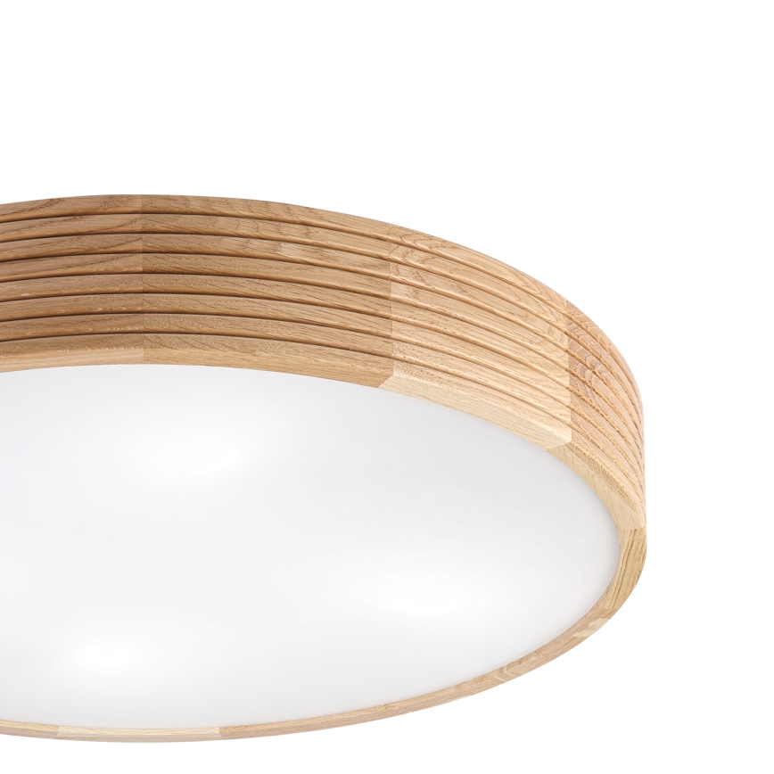 Brilagi - LED Ceiling Light CARVALHO MODERN 4xE27/60W/230V Oak, Ø 57.5 cm