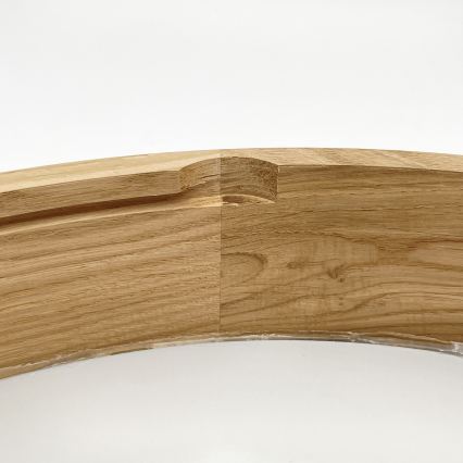Brilagi - LED Ceiling Light CARVALHO MODERN 4xE27/60W/230V Oak, Ø 57.5 cm