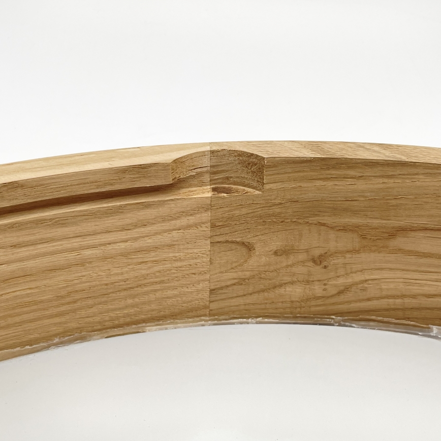 Brilagi - LED Ceiling Light CARVALHO MODERN 4xE27/60W/230V Oak, Ø 57.5 cm