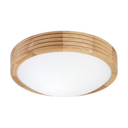 Brilagi - LED Ceiling Light CARVALHO MODERN SLIM 1xE27/60W/230V Ø 27.5 cm oak