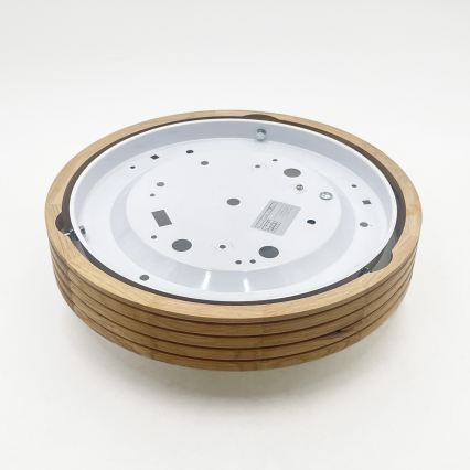 Brilagi - LED Ceiling Light CARVALHO MODERN SLIM 1xE27/60W/230V Ø 27.5 cm oak