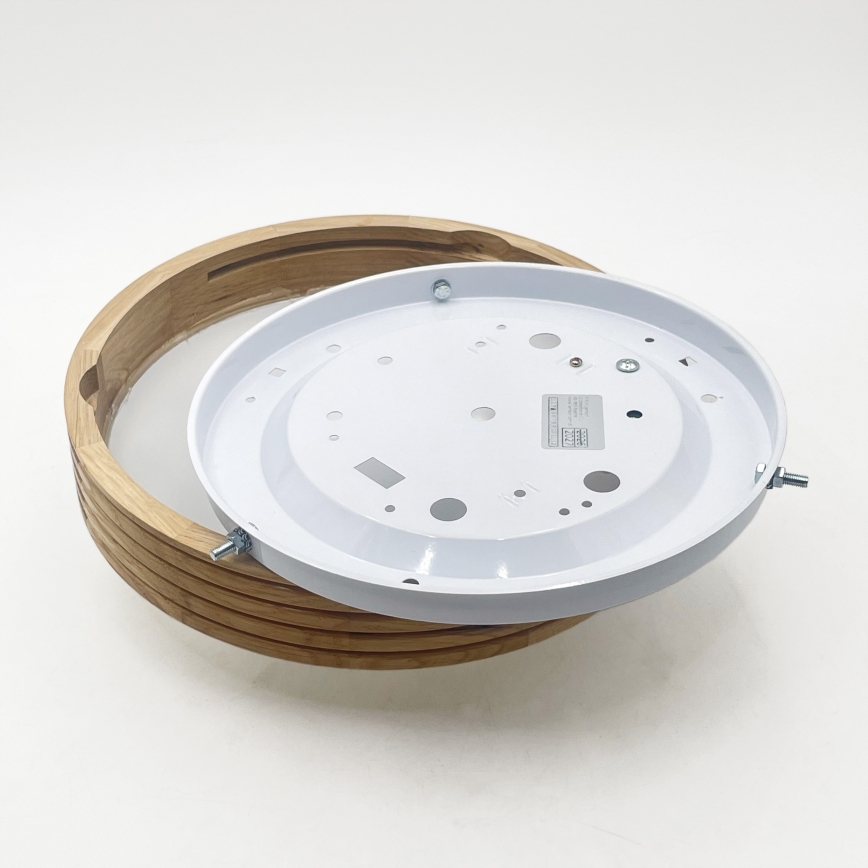 Brilagi - LED Ceiling Light CARVALHO MODERN SLIM 1xE27/60W/230V Ø 27.5 cm oak