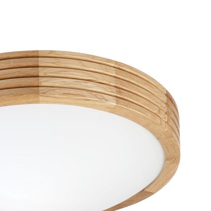 Brilagi - LED Ceiling Light CARVALHO MODERN SLIM 1xE27/60W/230V Ø 27.5 cm oak