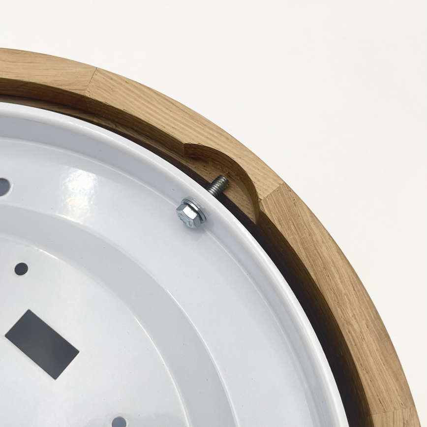Brilagi - LED Ceiling Light CARVALHO MODERN SLIM 1xE27/60W/230V Ø 27.5 cm oak