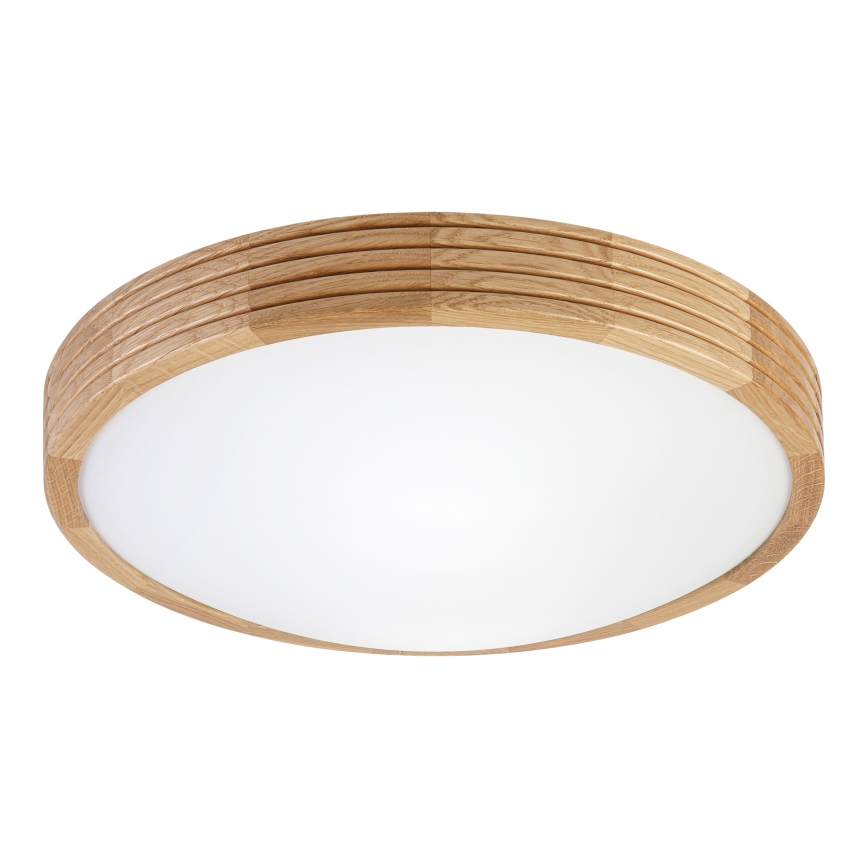 Brilagi - LED Ceiling Light CARVALHO MODERN SLIM 2xE27/60W/230V Ø 37.5 cm Oak