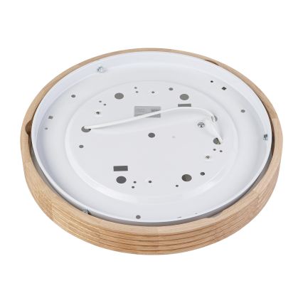 Brilagi - LED Ceiling Light CARVALHO MODERN SLIM 2xE27/60W/230V Ø 37.5 cm Oak