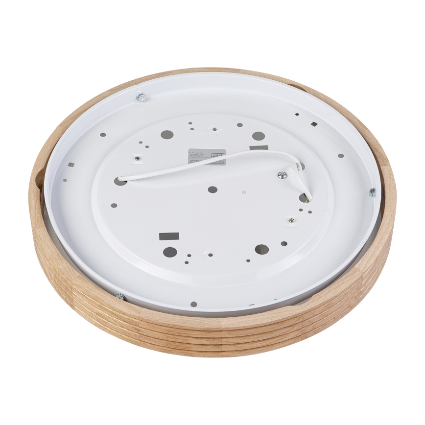 Brilagi - LED Ceiling Light CARVALHO MODERN SLIM 2xE27/60W/230V Ø 37.5 cm Oak