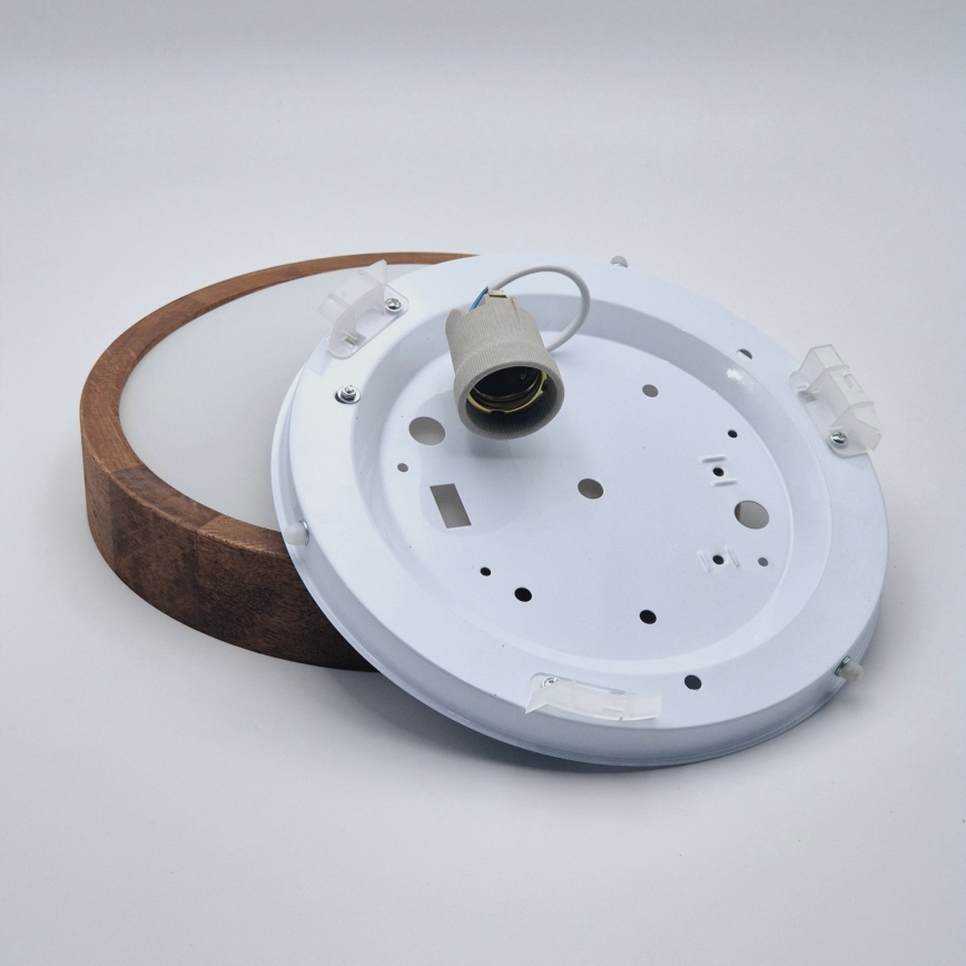 BRILAGI - LED Ceiling Light CARVALHO SLIM 1xE27/15W/230V oak-cherry Ø 27 cm