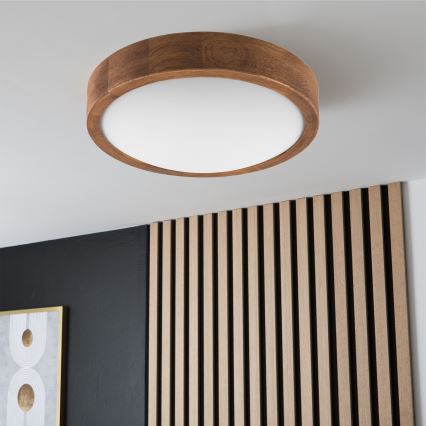 Brilagi - LED Ceiling light CARVALHO SLIM 1xE27/60W/230V oak cherry d. 27 cm