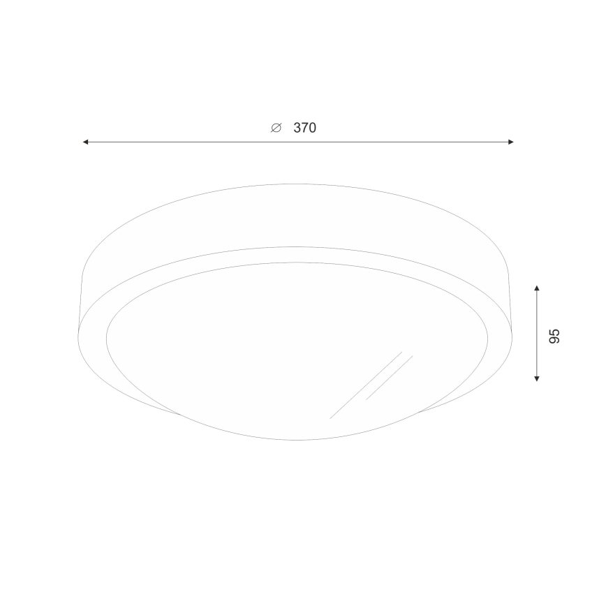 Brilagi - LED Ceiling light CARVALHO SLIM 2xE27/60W/230V oak cherry d. 37 cm