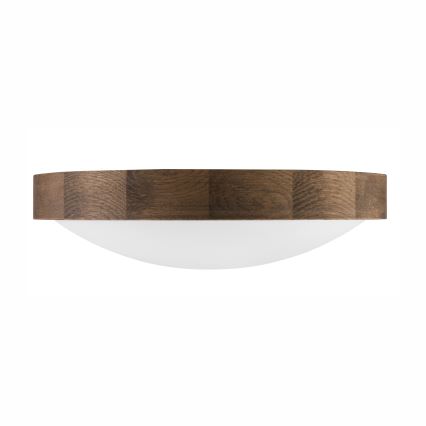 Brilagi - LED Ceiling light CARVALHO SLIM 2xE27/60W/230V oak walnut d. 37 cm