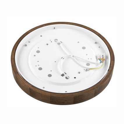 Brilagi - LED Ceiling light CARVALHO SLIM 2xE27/60W/230V oak walnut d. 37 cm