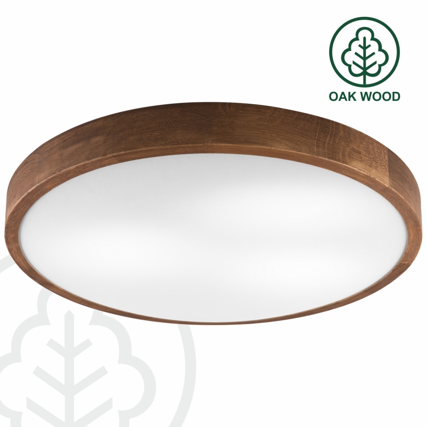 Brilagi - LED Ceiling light CARVALHO SLIM 3xE27/60W/230V oak cherry d. 47 cm