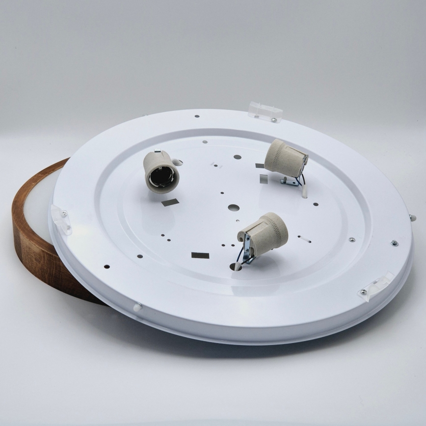 Brilagi - LED Ceiling light CARVALHO SLIM 3xE27/60W/230V oak cherry d. 47 cm