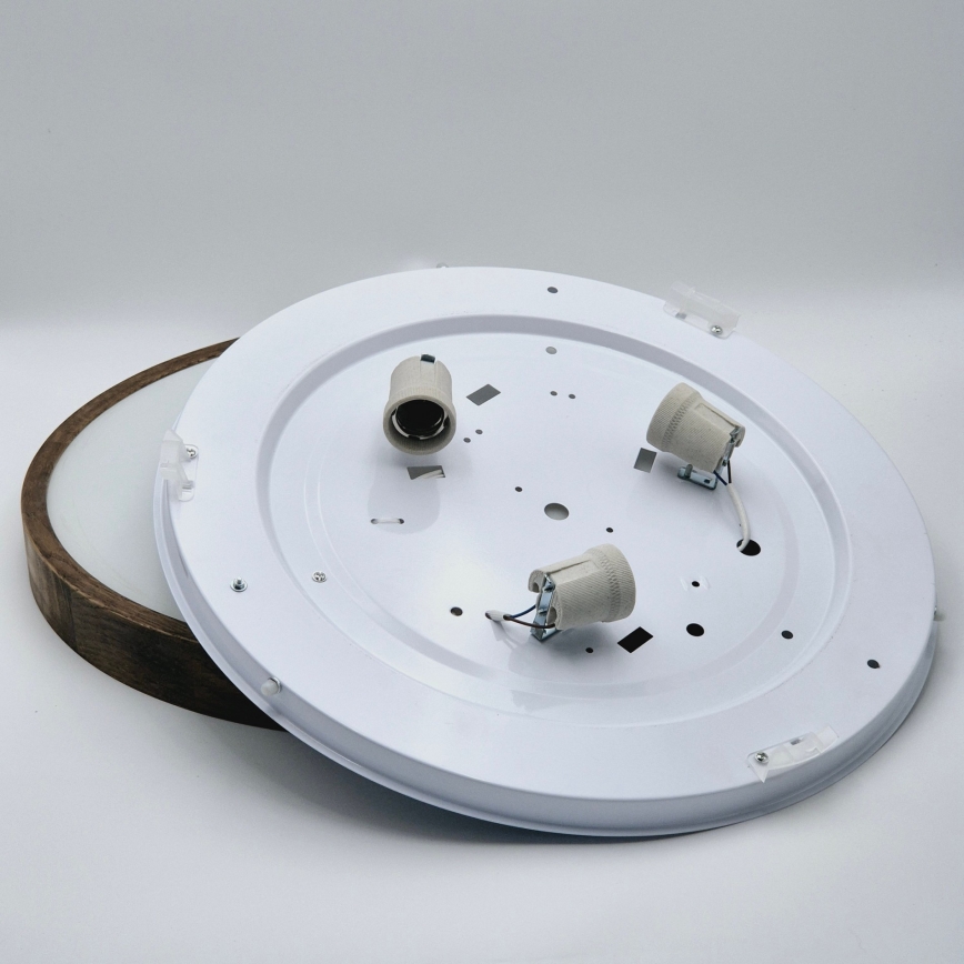 Brilagi - LED Ceiling light CARVALHO SLIM 3xE27/60W/230V oak walnut d. 47 cm