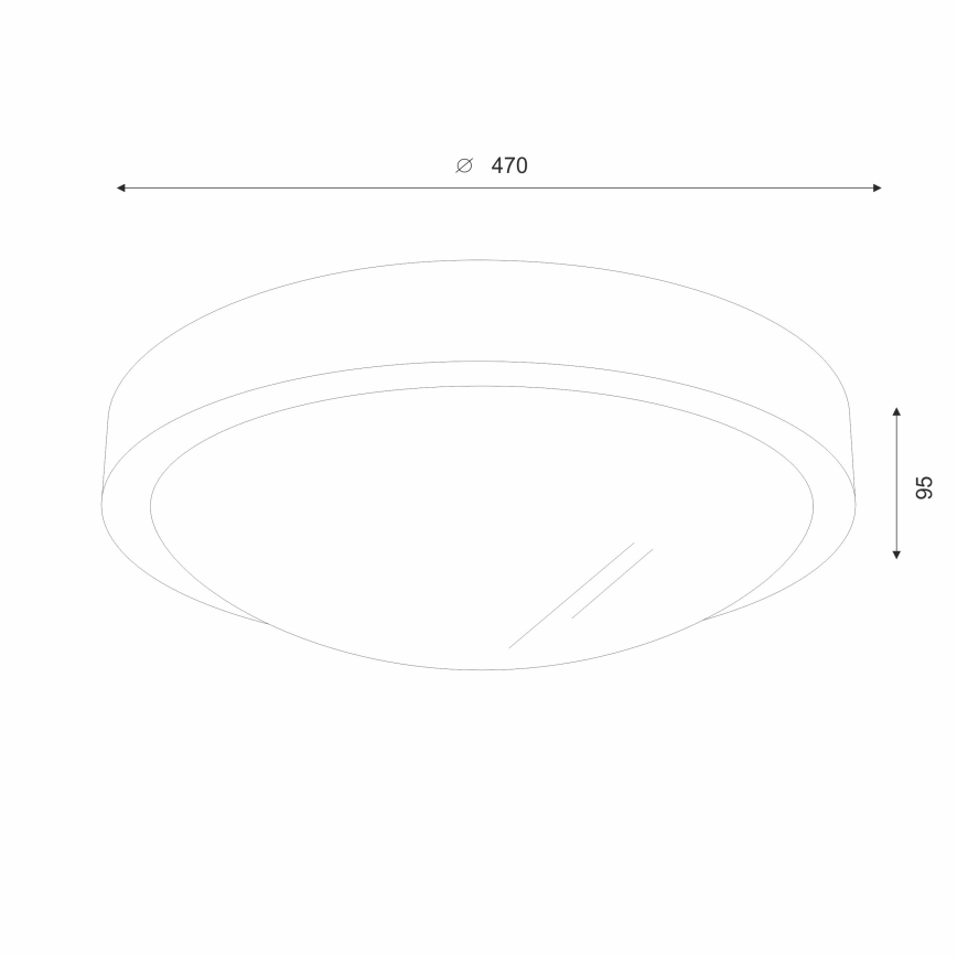 Brilagi - LED Ceiling light CARVALHO SLIM 3xE27/60W/230V oak walnut d. 47 cm