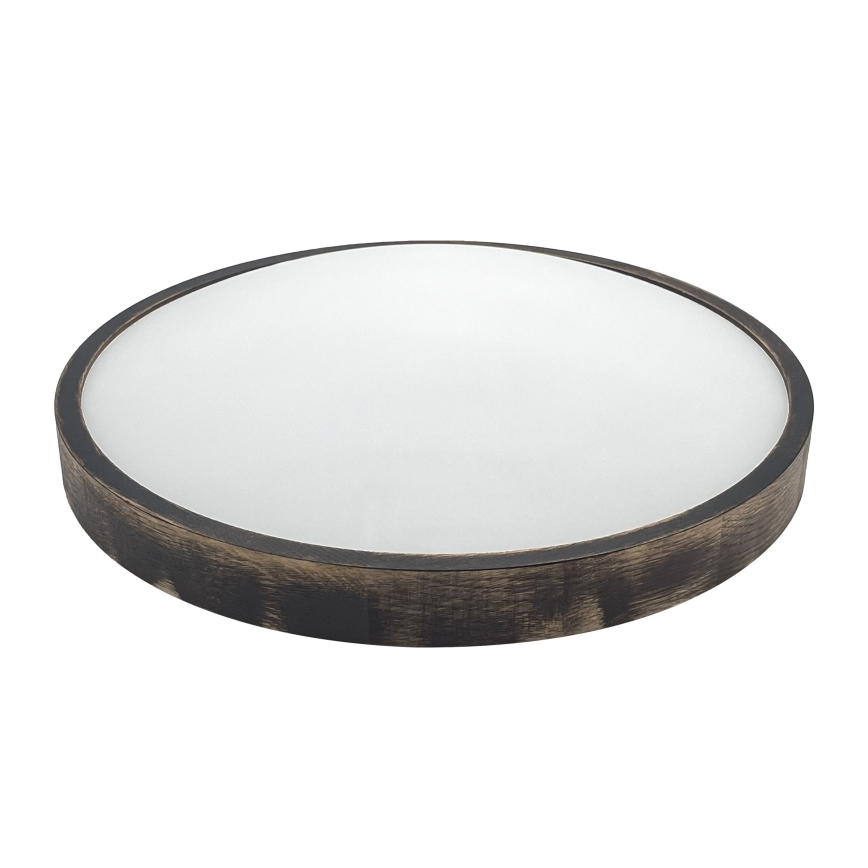 Brilagi - LED Ceiling Light CARVALHO SLIM SMOKEY LED/36W/230V oak Ø 47.5 cm