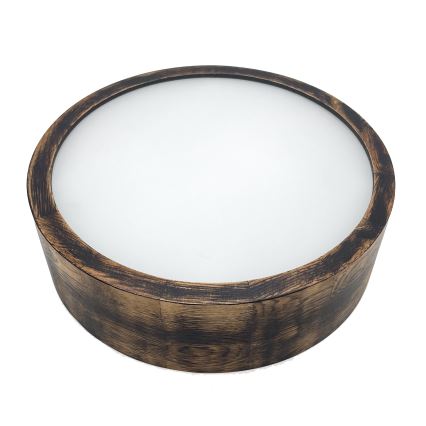 Brilagi - LED Ceiling Light CARVALHO SMOKEY LED/20W/230V oak Ø 27.5 cm