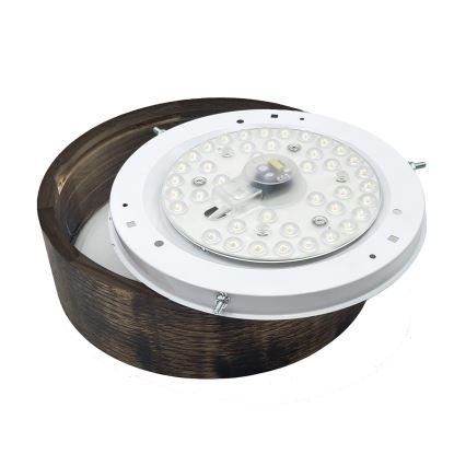 Brilagi - LED Ceiling Light CARVALHO SMOKEY LED/20W/230V oak Ø 27.5 cm