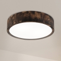 Brilagi - LED Ceiling Light CARVALHO SMOKEY LED/36W/230V Oak, Ø 37.5 cm
