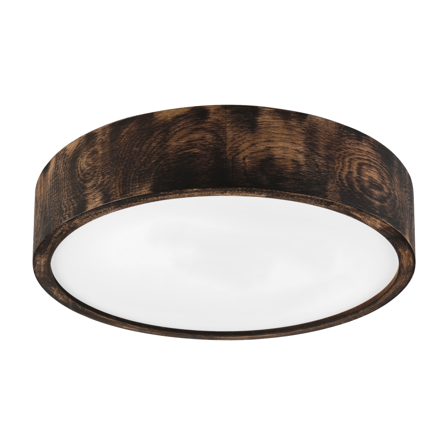 Brilagi - LED Ceiling Light CARVALHO SMOKEY LED/36W/230V Oak, Ø 37.5 cm