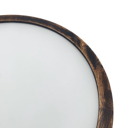 Brilagi - LED Ceiling Light CARVALHO SMOKEY LED/36W/230V Oak, Ø 37.5 cm