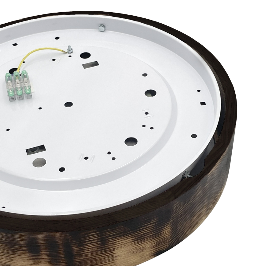 Brilagi - LED Ceiling Light CARVALHO SMOKEY LED/36W/230V Oak, Ø 37.5 cm