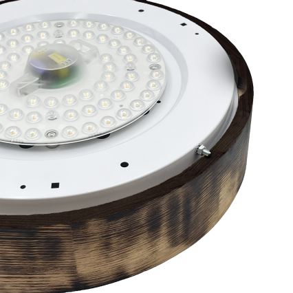 Brilagi - LED Ceiling Light CARVALHO SMOKEY LED/36W/230V Oak, Ø 37.5 cm