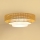 Brilagi - LED Ceiling light CEDAR LUNETA LED/26W/230V rattan/brown/creamy