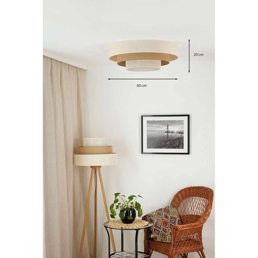 Brilagi - LED Ceiling light DENVER LUNETA LED/12W/230V d. 60 cm 3000K/4000K/6400K beige/creamy