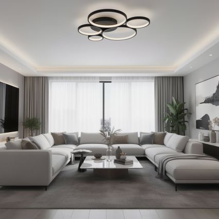 BRILAGI - LED Ceiling Light ECHO LED/60W/230V 4000K 50x57 cm Black