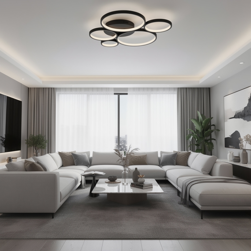 BRILAGI - LED Ceiling Light ECHO LED/60W/230V 4000K 50x57 cm Black