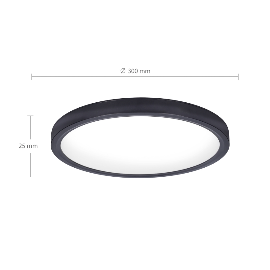 Brilagi - LED Ceiling light ESTELA LED/18W/230V black