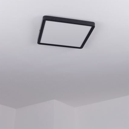 Brilagi - LED Ceiling Light ESTELA SQUARE LED/24W/230V 31x31 cm black