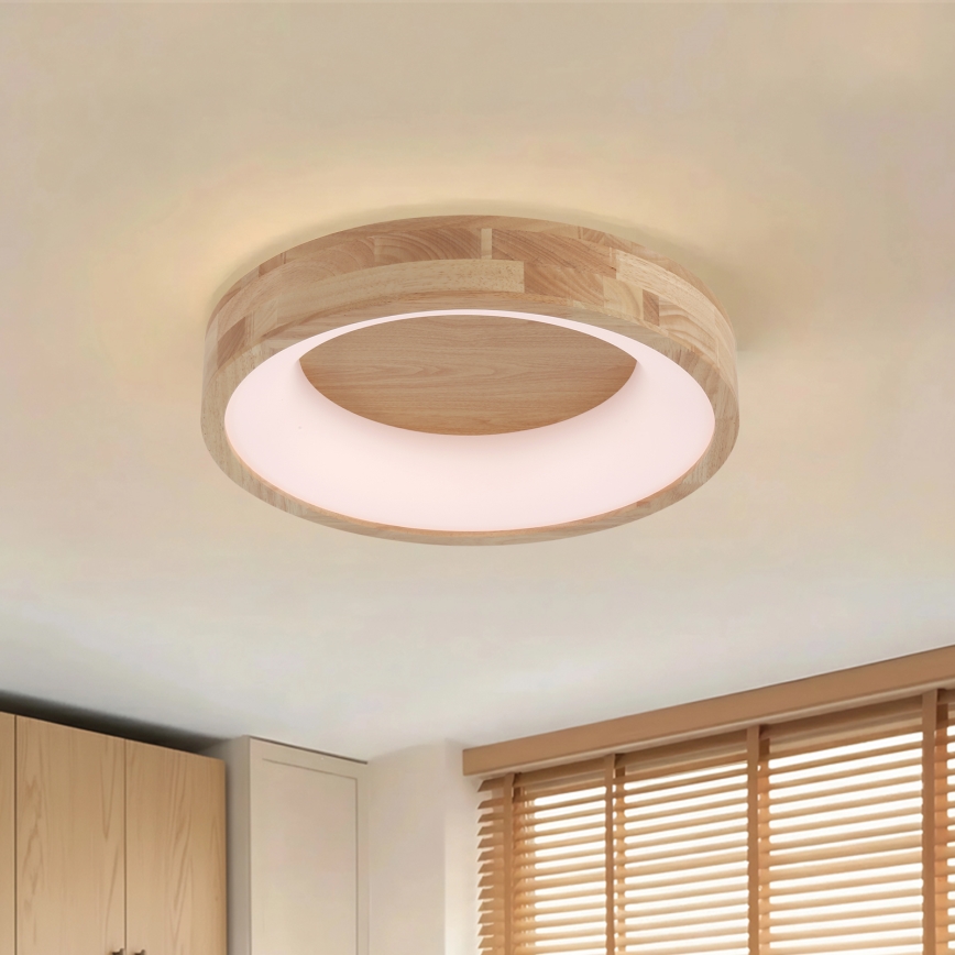 Brilagi - LED Ceiling Light FALCON WOOD LED/30W/230V 3000/4000/6000K Ø 45 cm wood