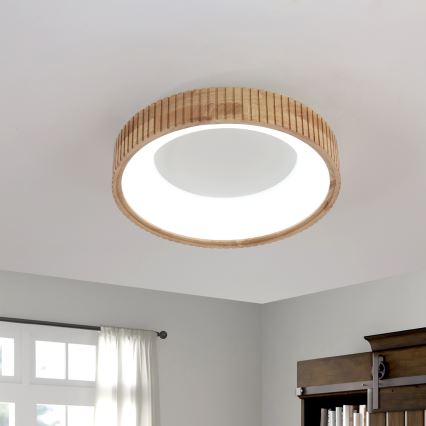 Brilagi - LED Ceiling Light FALCON WOOD MODERN LED/30W/230V 3000/4000/6000K Ø 45 cm wood
