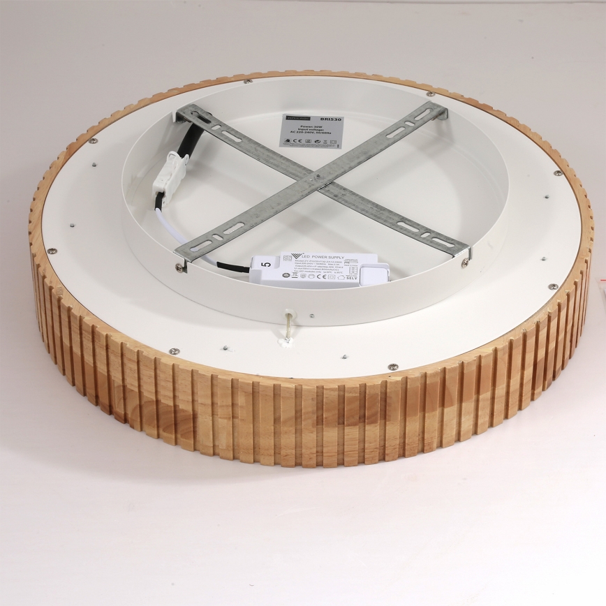 Brilagi - LED Ceiling Light FALCON WOOD MODERN LED/30W/230V 3000/4000/6000K Ø 45 cm wood